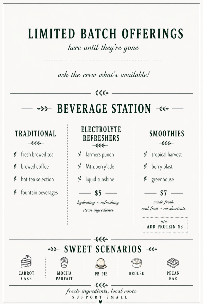 61 Main - New Lunch Menu
